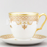 Чашка с блюдцем чайная ф. Александр III рис. Рококо
