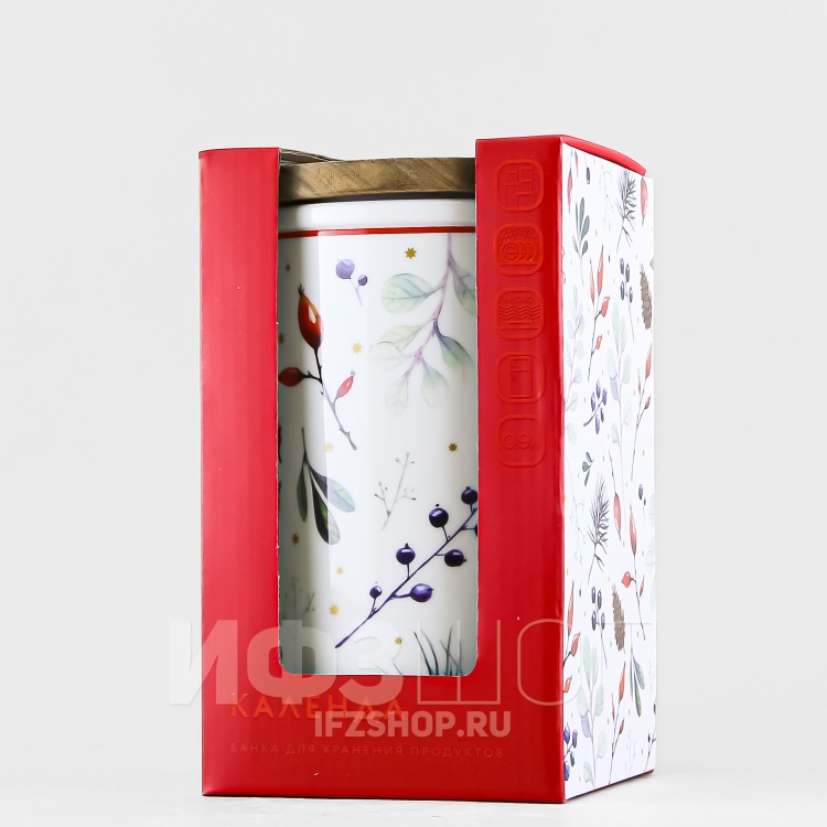 Банка ф. Стандартная высокая 900 мл рис. Календа в Ростове-на-Дону