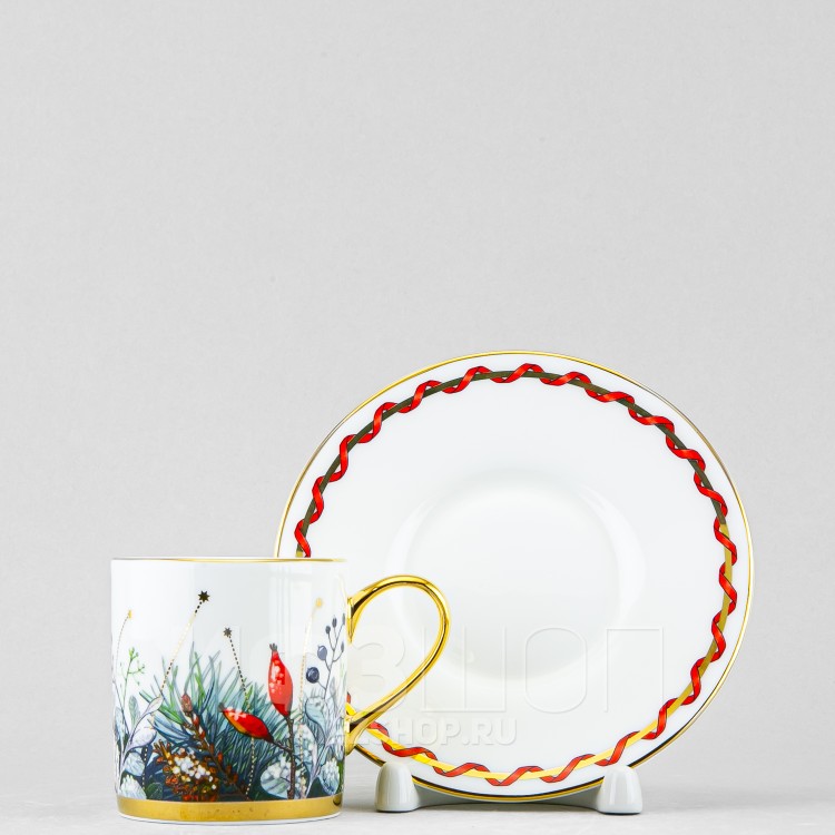 Чашка с блюдцем кофейная ф. Идиллия рис. Календа в Москве