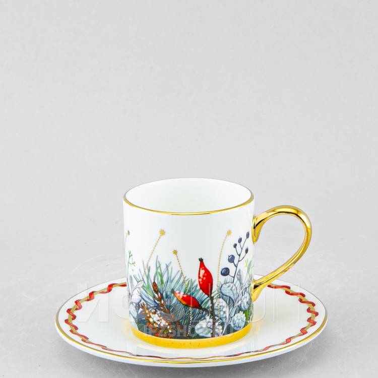 Чашка с блюдцем кофейная ф. Идиллия рис. Календа в Москве