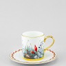 Чашка с блюдцем кофейная ф. Идиллия рис. Календа в Москве