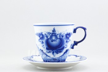 Чашка с блюдцем чайная ф. Чародейка рис. Авторский (Калигина)