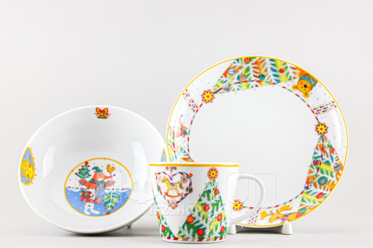 Детский набор ф. Карат рис. Лесной праздник, 3 предмета 