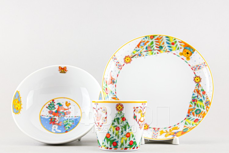 Детский набор ф. Карат рис. Лесной праздник, 3 предмета 