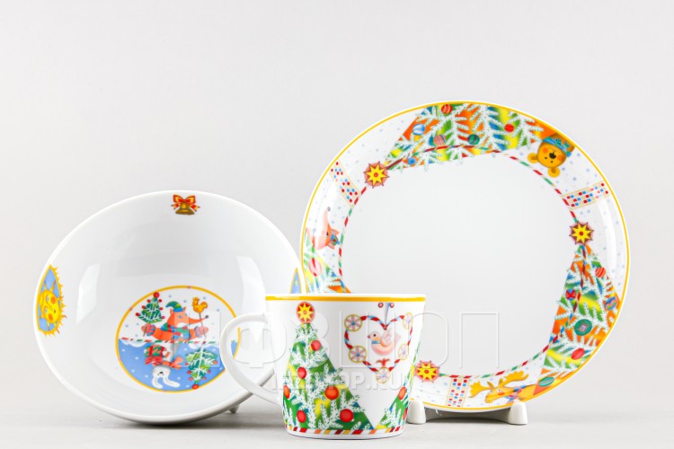 Детский набор ф. Карат рис. Лесной праздник, 3 предмета 