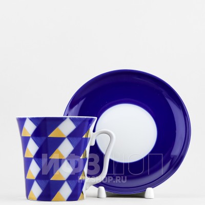 Бокал с блюдцем ф. Ленинградский-2 рис. Юката