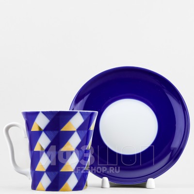 Бокал с блюдцем ф. Ленинградский-2 рис. Юката