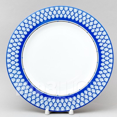 Тарелка плоская 27 см ф. Европейская-2 рис. Белое море