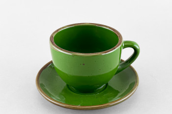 Чашка с блюдцем чайная ф. Raffinato рис. Punto verde