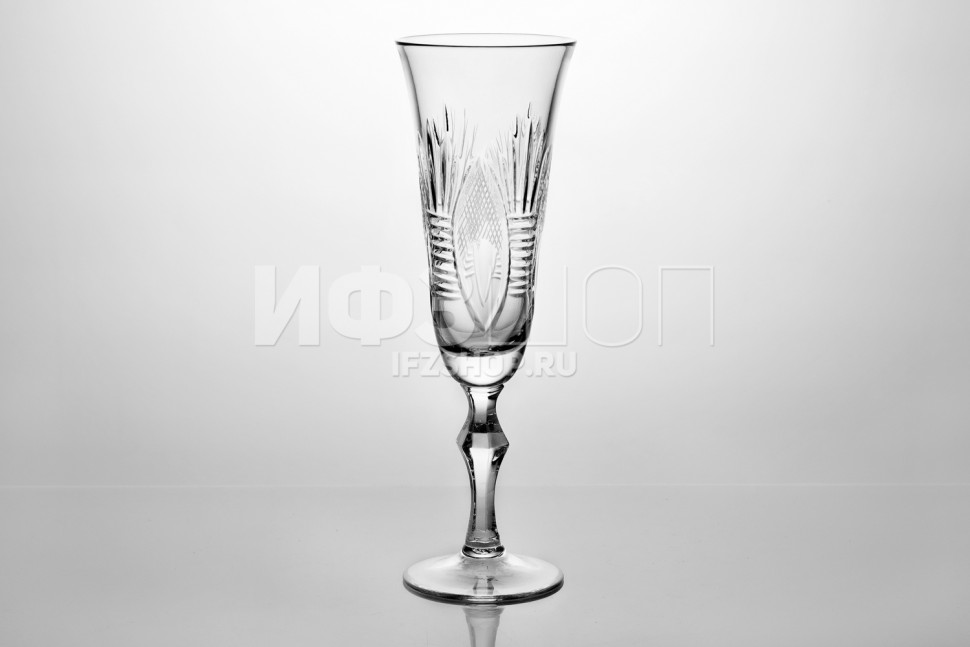 Бокал для шампанского 180 мл ф. 6317 серия 1000/18 (Павлиний хвост)