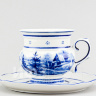 Чашка с блюдцем чайная ф. Голубка рис. Тематический