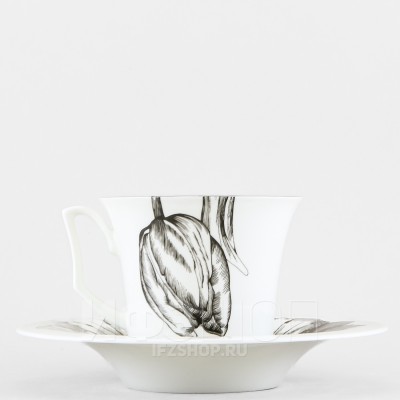 Чашка с блюдцем чайная ф. Юлия рис. Волшебный сад I (без подарочной коробки)