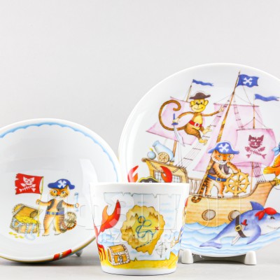 Детский набор ф. Карат рис. Пираты, 3 предмета