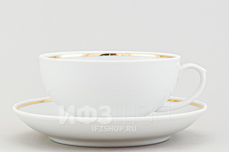 Чашка чайная ф. Рубин рис. Отводка золотом 