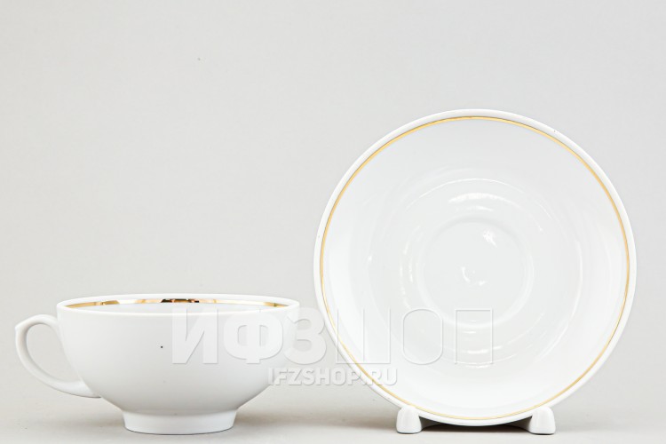 Чашка чайная ф. Рубин рис. Отводка золотом 