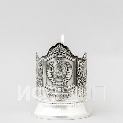 Подстаканник посеребренный, Герб СССР