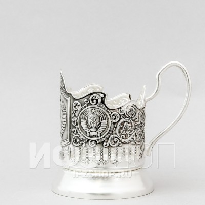 Подстаканник посеребренный, Герб СССР