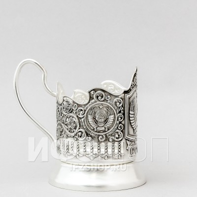 Подстаканник посеребренный, Герб СССР