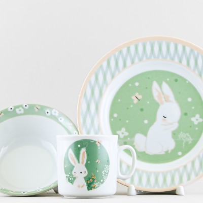 Детский набор ф. Идиллия рис. Bunny / Кролик (с миской)