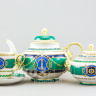 Сервиз чайный ф. Александр III рис. Морская держава, 14 предметов