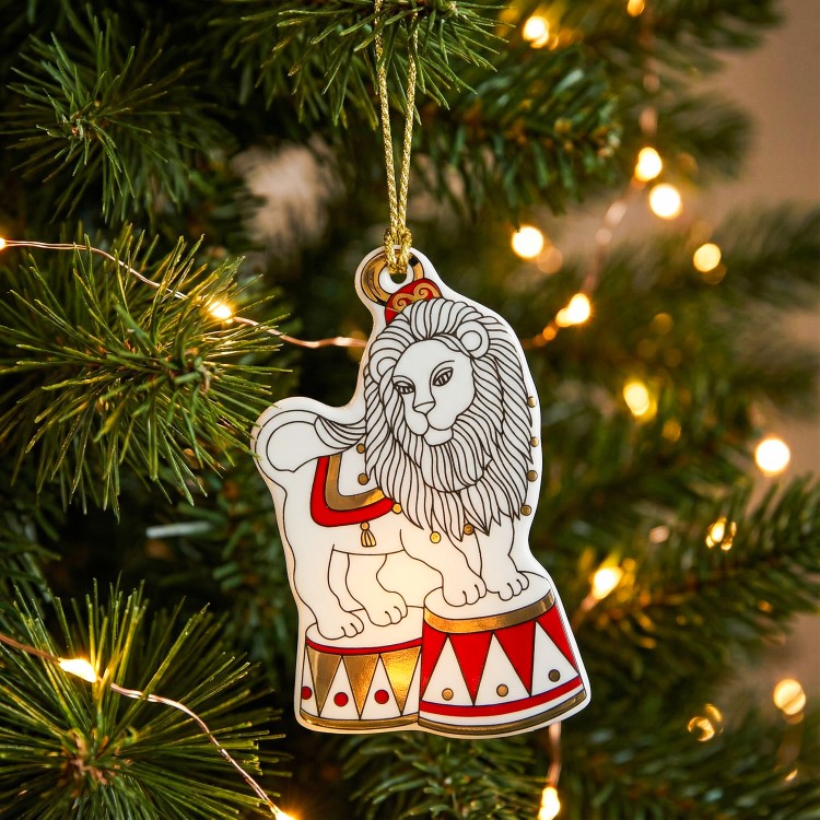 Елочная игрушка ф. Лев рис. Гранд цирк в Москве