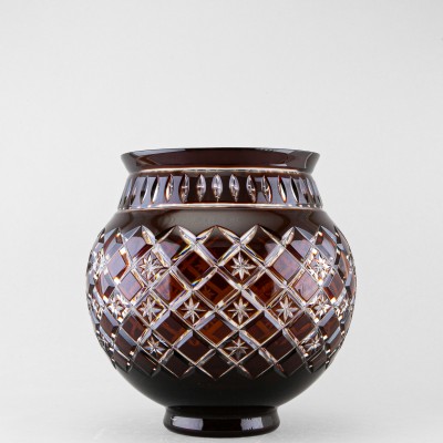 Ваза для цветов Братина, высота 27 см, бордовый наклад 1821