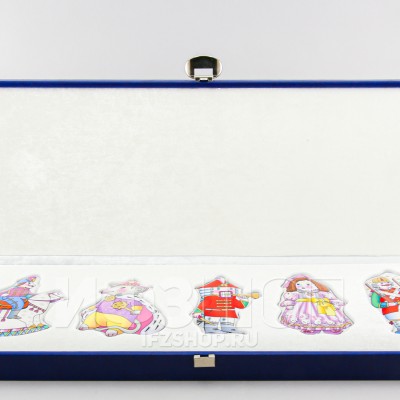 Набор елочных игрушек рис. Сказка Щелкунчик, 5 предметов в футляре