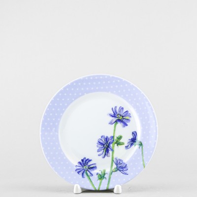 Тарелка плоская 17.5 см ф. Идиллия рис. Ситец. Цикорий