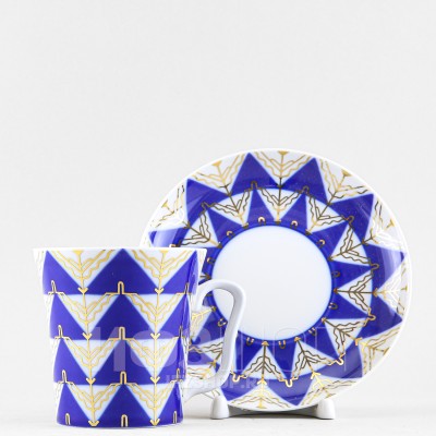 Бокал с блюдцем ф. Ленинградский-2 рис. Калевала