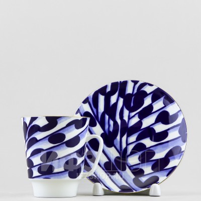 Чашка с блюдцем кофейная ф. Майская рис. Melody