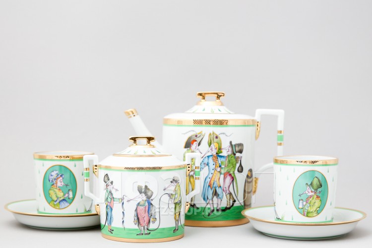 Сервиз чайный ф. Гербовая рис. Крысята-воришки, 7 предметов в Москве