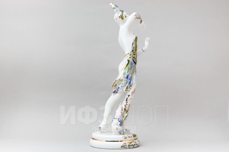 Скульптура Жар-птица из фарфора, Императорский фарфоровый завод/ЛФЗ в Москве