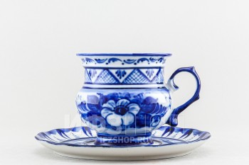Чашка с блюдцем чайная ф. Голубка рис. Авторский