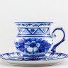 Чашка с блюдцем чайная ф. Голубка рис. Авторский