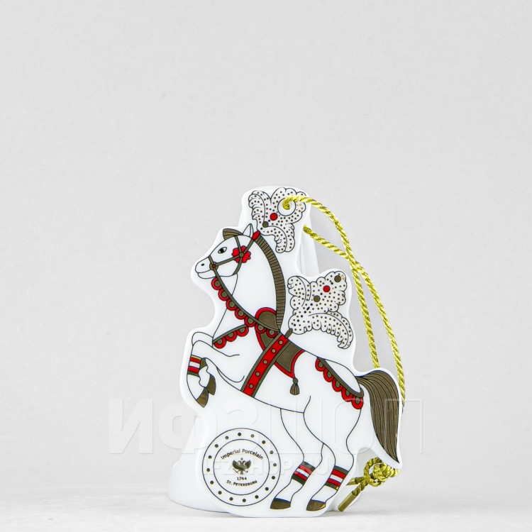 Елочная игрушка ф. Лошадка рис. Гранд цирк в Москве