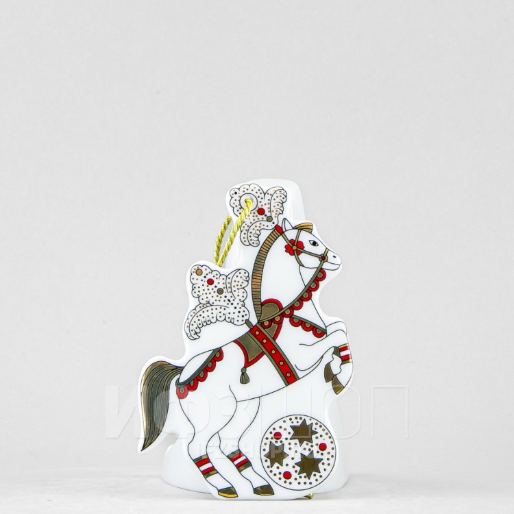 Елочная игрушка ф. Лошадка рис. Гранд цирк в Москве