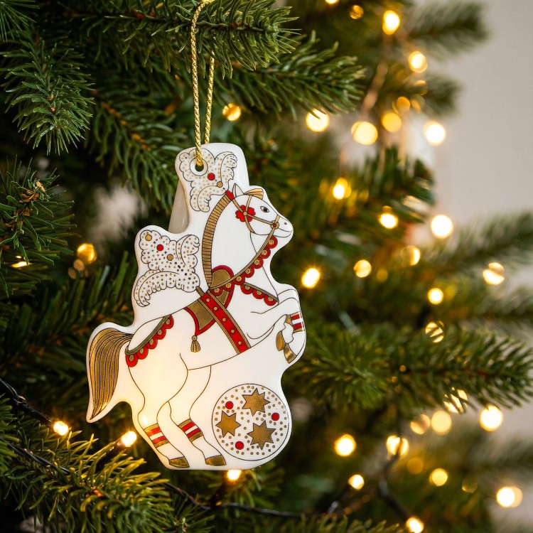 Елочная игрушка ф. Лошадка рис. Гранд цирк в Москве