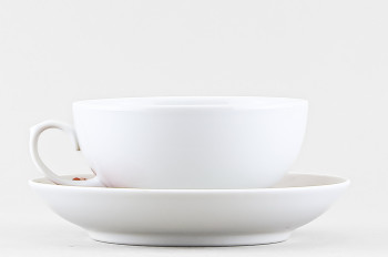 Чашка с блюдцем чайная ф. Рубин рис. Маки
