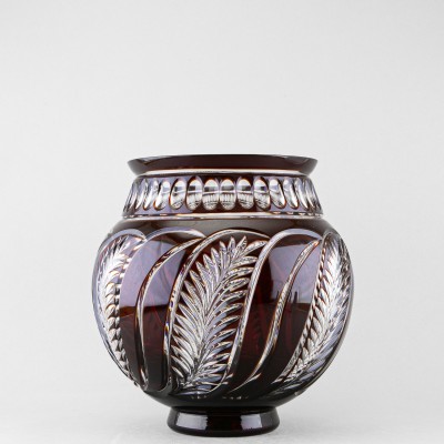 Ваза для цветов Братина, высота 27 см, бордовый наклад 1821/1