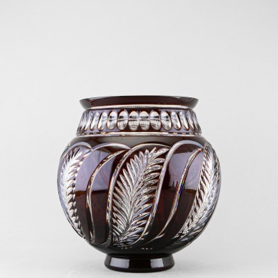 Ваза для цветов Братина, высота 27 см, бордовый наклад 1821/1