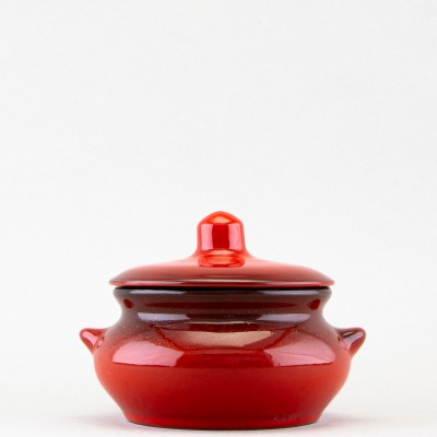 Горшочек для запекания 400 мл ф. Лакомка рис. Красный