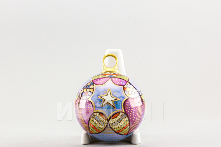 Набор елочных шаров рис. Рождественская ночь, 3 предмета 