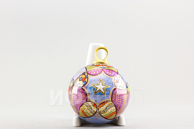 Набор елочных шаров рис. Рождественская ночь, 3 предмета 