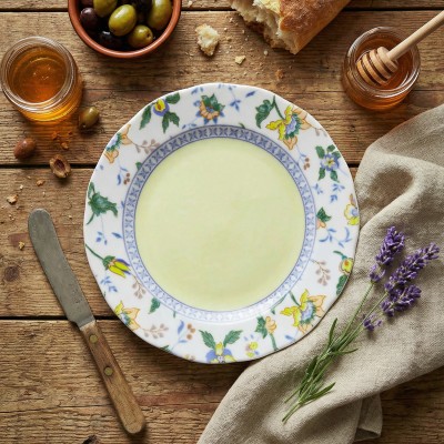 Тарелка плоская 17.5 см ф. Надежда рис. Ваниль