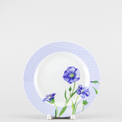 Тарелка плоская 20 см ф. Идиллия рис. Ситец. Лен