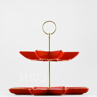 Этажерка 2-х ярусная ф. Звезда рис. Скарлетт