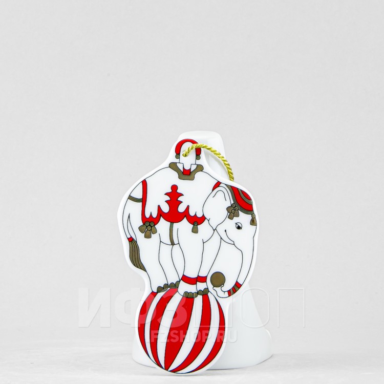 Елочная игрушка ф. Слон рис. Гранд цирк в Москве