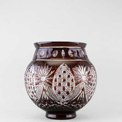 Ваза для цветов Братина, высота 27 см, бордовый наклад 1821/2