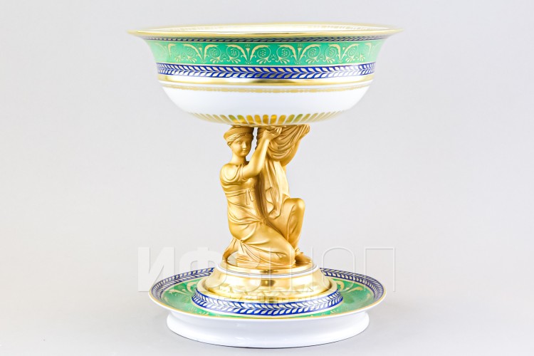 Ваза ф. Коленопреклоненная рис. Золотой 