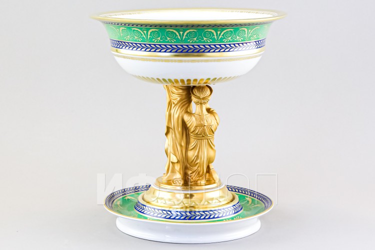 Ваза ф. Коленопреклоненная рис. Золотой 